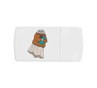 Azeeda 'Lulu The Librarian Ghost' Pill Box with Tablet Splitter (PI00037724)