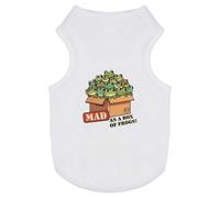 Azeeda 'Mad As A Box Of Frogs' Pet Dog/Cat T-Shirt, S (PT00161845)