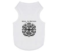 Azeeda 'Mad In Britain' Pet Dog/Cat T-Shirt, L (PT00166855)