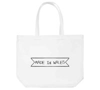 Azeeda 'Made in Wales Banner' Tote Shopping Bag For Life (BG00088847)