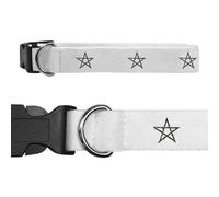 Azeeda 'Magic Star' Dog Collar - White, L (PR00084160)