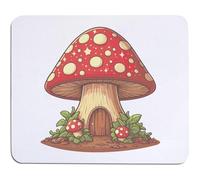 Azeeda 'Magic Toadstool House' Mouse Mat/Desk Pad (MO00041075)