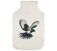 Azeeda 'Magpie Flying' Hot Water Bottle Cover (HW00048344)