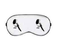 Azeeda 'Magpie Looking Back' Sleep/Travel Eye Mask (EY00031687)