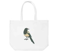 Azeeda 'Magpie Looking Back' Tote Shopping Bag For Life (BG00085061)