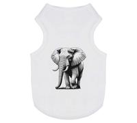 Azeeda 'Majestic Elephant' Pet Dog/Cat T-Shirt, L (PT00129419)