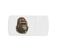 Azeeda 'Majestic Gorilla Portrait' Pill Box with Tablet Splitter (PI00042089)