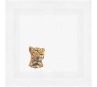 Azeeda 'Majestic Leopard Portrait' Cotton Napkin/Dinner Cloth (NK00051467)