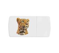 Azeeda 'Majestic Leopard Portrait' Pill Box with Tablet Splitter (PI00043405)