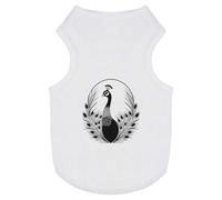 Azeeda 'Majestic Peacock' Pet Dog/Cat T-Shirt, L (PT00139791)