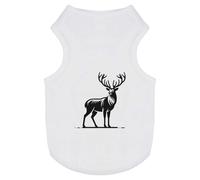 Azeeda 'Majestic Stag' Pet Dog/Cat T-Shirt, L (PT00129447)