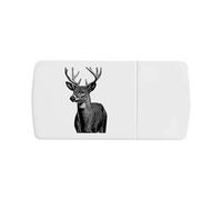 Azeeda 'Male Deer' Pill Box with Tablet Splitter (PI00043464)