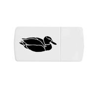 Azeeda 'Mallard Duck Silhouette' Pill Box with Tablet Splitter (PI00042654)