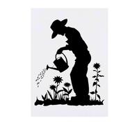 Azeeda 'Man Watering Garden Silhouette ' Temporary Tattoo - Water Resistant, Skin-Safe, Non-Toxic Transfer (TO00094875)