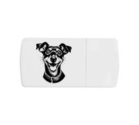 Azeeda 'Manchester Terrier' Pill Box with Splitter (PI00046398)