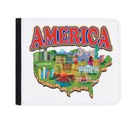Azeeda 'Map of America' Wallet (WL00030277)