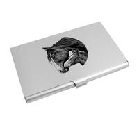 Azeeda 'Mare with Baby Horse' Business Card Holder/Credit Card Wallet (CH00051897)