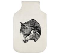 Azeeda 'Mare with Baby Horse' Hot Water Bottle Cover (HW00046158)