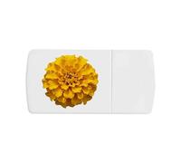 Azeeda 'Marigold Flower' Pill Box with Tablet Splitter (PI00041920)
