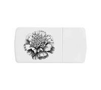 Azeeda 'Marigold Flower' Pill Box with Tablet Splitter (PI00043414)
