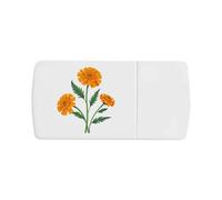 Azeeda 'Marigold Flowers' Pill Box with Tablet Splitter (PI00041919)