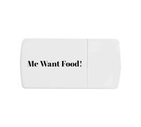 Azeeda 'Me Want Food!' Pill Box with Tablet Splitter (PI00038233)
