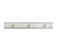 Azeeda 'Measure Twice Cut Once' 30cm (12 Inch) White Plastic Ruler (RL00102762)