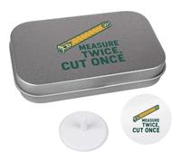 Azeeda 'Measure Twice Cut Once' Golf Markers Gift Set (GO00085925)
