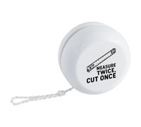 Azeeda 'Measure Twice Cut Once' Retro Style Yo-Yo (YY00051256)