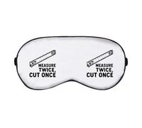 Azeeda 'Measure Twice Cut Once' Sleep/Travel Eye Mask (EY00033557)