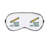 Azeeda 'Measure Twice Cut Once' Sleep/Travel Eye Mask (EY00033558)