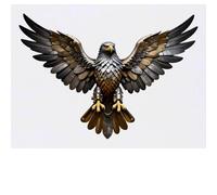 Azeeda 'Mechanical Eagle' Temporary Tattoo - Water Resistant, Skin-Safe, Non-Toxic Transfer (TO00100649)