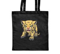 Azeeda 'Mechanical Jaguar' Classic Black Tote Shopper Bag (ZB00032297)