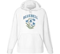 Azeeda Medium 'Bluebell Flower Cluster' Adult Hoodie/Hooded Sweater (White) (HO00356565)