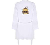 Azeeda Medium 'Sleepy Bumble Bee' Adult Dressing Robe/Gown (RO00098373)
