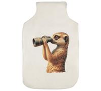 Azeeda 'Meerkat Looking Through Binoculars' Hot Water Bottle Cover (HW00046611)