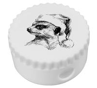 Azeeda 'Meerkat Wearing Santa Hat' Compact Pencil Sharpener (PS00052209)