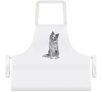 Azeeda 'Merle Border Collie' Unisex Cooking Apron (AP00040747)
