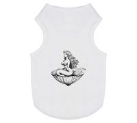 Azeeda 'Mermaid Sitting in a Clam Shell' Pet Dog/Cat T-Shirt, L (PT00152215)