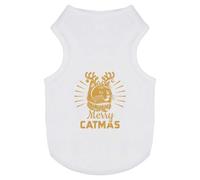 Azeeda 'Merry Catmas' Pet Dog/Cat T-Shirt, L (PT00170663)