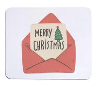 Azeeda 'Merry Christmas Card in Envelope' Mouse Mat/Desk Pad (MO00041331)
