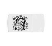 Azeeda 'Merry Christmas Santa' Pill Box with Splitter (PI00046002)