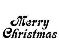 Azeeda 'Merry Christmas Typography' Unmounted Rubber Stamp - for Crafting, Scrapbooking and Card Making - Size A8 (RS00069722)
