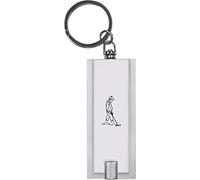 Azeeda 'Metal Detector Man' LED Torch Keyring - Compact Pocket Flashlight with Keychain - Handy Mini Light for Bags and Keys (KT00014901)