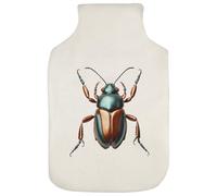 Azeeda 'Metallic Beetle' Hot Water Bottle Cover (HW00047253)