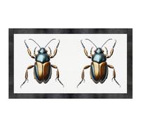 Azeeda 'Metallic Beetle' Pet Feeding Mat (PM00035623)