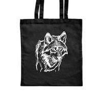 Azeeda 'Mexican Wolf' Classic Black Tote Shopper Bag (ZB00021888)