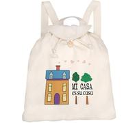 Azeeda 'Mi Casa Es Su Casa' Canvas Rucksack/Backpack (RK00044262)
