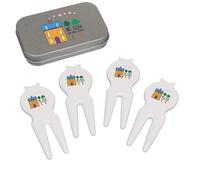 Azeeda 'Mi Casa Es Su Casa' Golf Divot Tool/Repair Fork Gift Set (GO00088586)