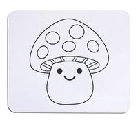 Azeeda 'Mike the mushroom Outline' Mouse Mat/Desk Pad (MO00043265)